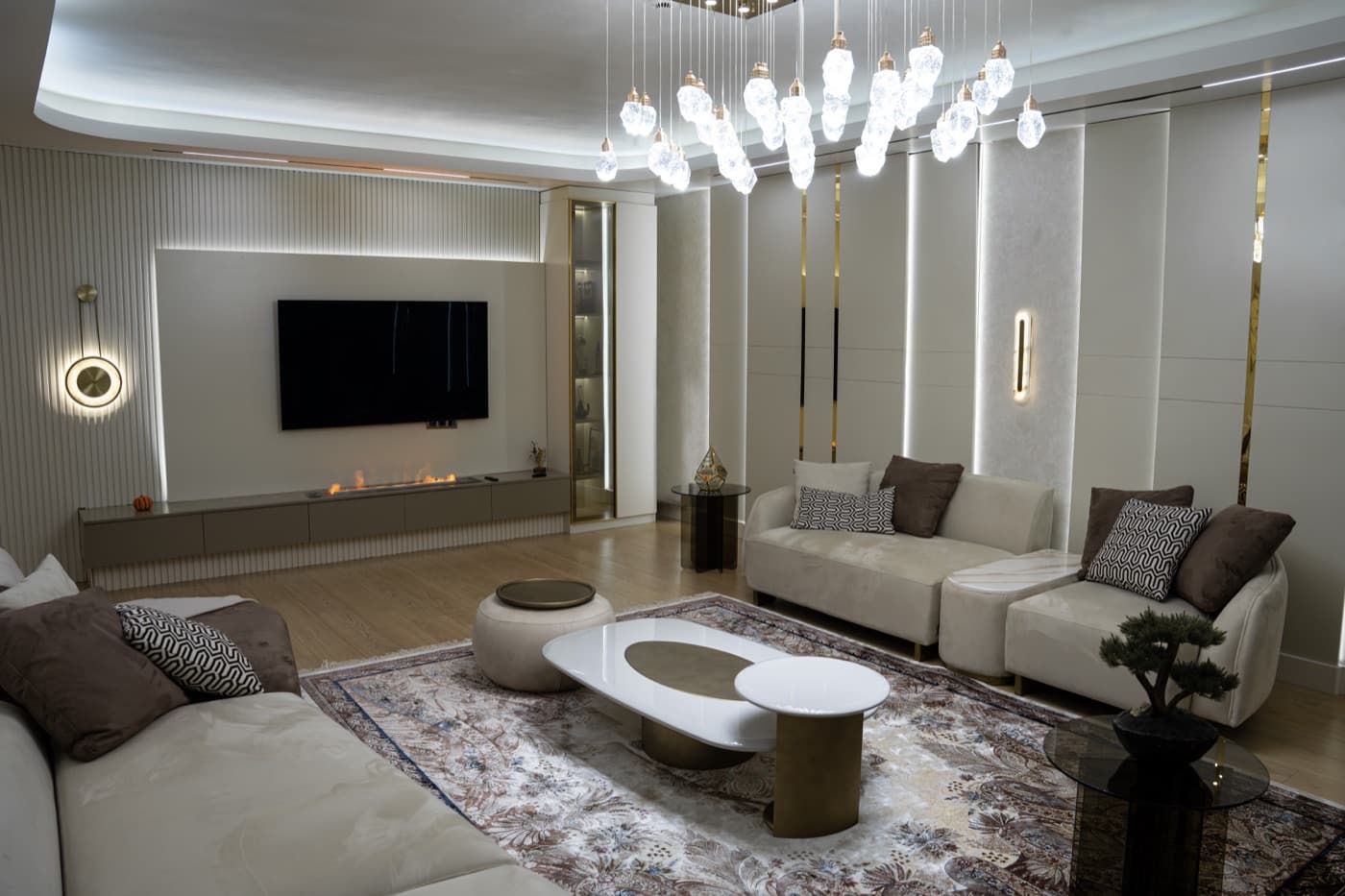 Refined residential living interior by RAVA Interiors